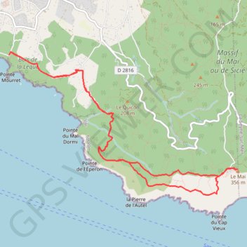 Itinéraire Depuis Le Brusc à Notre Dame de Maï, distance, dénivelé, altitude, carte, profil, trace GPS