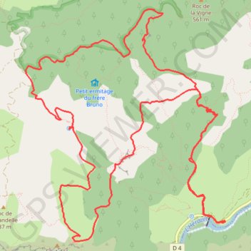 Itinéraire Rando à coté de Saint Guilhem le Désert (34), distance, dénivelé, altitude, carte, profil, trace GPS