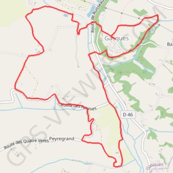 Itinéraire Circuit des Sources - Gasques, distance, dénivelé, altitude, carte, profil, trace GPS