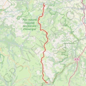 Itinéraire Étape 2 : Murol - Neussargues, distance, dénivelé, altitude, carte, profil, trace GPS
