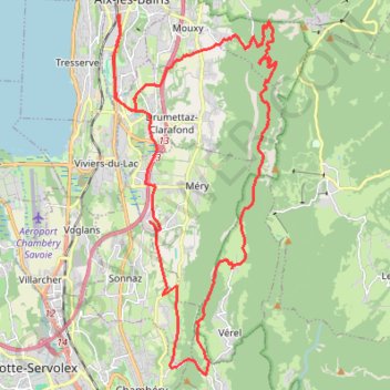 Itinéraire Balcon du Revard, distance, dénivelé, altitude, carte, profil, trace GPS