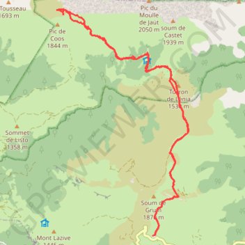 Itinéraire Du Col d'Aubisque au Col de Lallène, distance, dénivelé, altitude, carte, profil, trace GPS