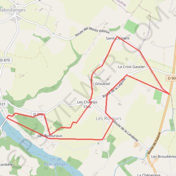 Itinéraire Rando - Les Rotours - Putanges, distance, dénivelé, altitude, carte, profil, trace GPS