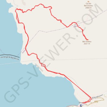 Itinéraire Bel oiseau, distance, dénivelé, altitude, carte, profil, trace GPS