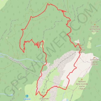 Itinéraire La Grande Sure depuis le Pont-de-Chorolant, distance, dénivelé, altitude, carte, profil, trace GPS