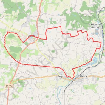 Itinéraire Circuit de Lohéac, distance, dénivelé, altitude, carte, profil, trace GPS