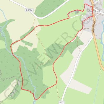 Itinéraire La boucle des Boudières - Nettancourt, distance, dénivelé, altitude, carte, profil, trace GPS