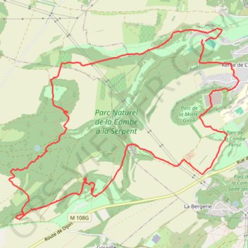 Itinéraire Rand'ognon, distance, dénivelé, altitude, carte, profil, trace GPS