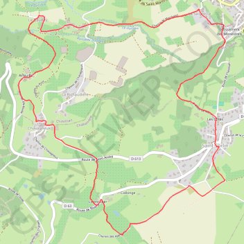 Itinéraire Saint Sorlin (69), distance, dénivelé, altitude, carte, profil, trace GPS