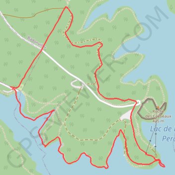 Itinéraire Lac de Pierre Percée, distance, dénivelé, altitude, carte, profil, trace GPS