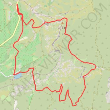 Itinéraire crete du grand calan, distance, dénivelé, altitude, carte, profil, trace GPS