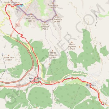 Itinéraire tappa-01-dal-gran-s-bernardo-echevennoz, distance, dénivelé, altitude, carte, profil, trace GPS