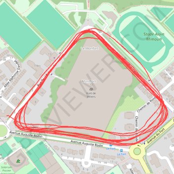 Itinéraire Evening Run, distance, dénivelé, altitude, carte, profil, trace GPS