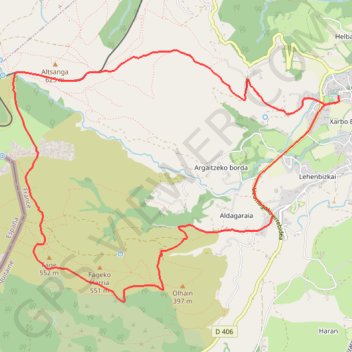 Itinéraire La Rhune par Sare, distance, dénivelé, altitude, carte, profil, trace GPS