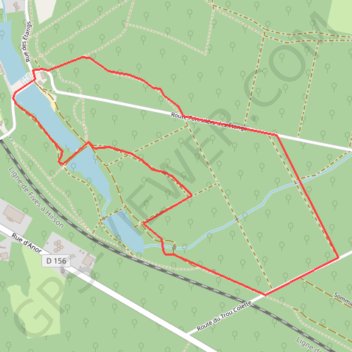 Itinéraire Les étangs des Moines - Fourmies, distance, dénivelé, altitude, carte, profil, trace GPS