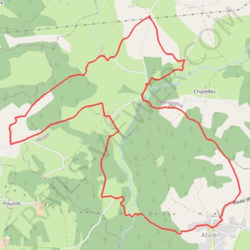 Itinéraire GR-Aboën, distance, dénivelé, altitude, carte, profil, trace GPS