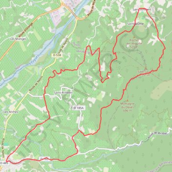 Itinéraire Plateau des Cailles, distance, dénivelé, altitude, carte, profil, trace GPS