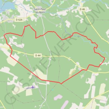 Itinéraire Balade des 5 ponts - Mimizan, distance, dénivelé, altitude, carte, profil, trace GPS