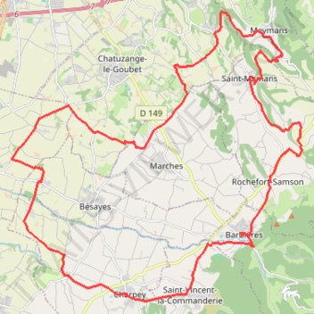 Itinéraire 40KM féminines Barbières-20586075, distance, dénivelé, altitude, carte, profil, trace GPS