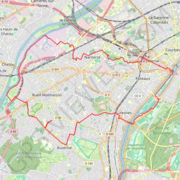 Itinéraire Bords de Seine, distance, dénivelé, altitude, carte, profil, trace GPS
