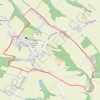 Itinéraire Pigeonnier de Barèges - Espanès, distance, dénivelé, altitude, carte, profil, trace GPS
