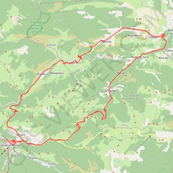Itinéraire Le Chioula, distance, dénivelé, altitude, carte, profil, trace GPS