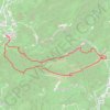 Itinéraire Les Dentelles Sarrasines en boucle par le Devès et le rocher du Turc, distance, dénivelé, altitude, carte, profil, trace GPS