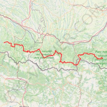 Itinéraire Trace des Pyrénées 2022, distance, dénivelé, altitude, carte, profil, trace GPS