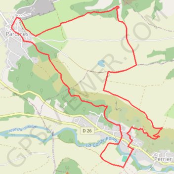 Itinéraire 6 Chaux de Pardines et Grottes de Perrier, distance, dénivelé, altitude, carte, profil, trace GPS