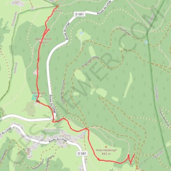 Itinéraire Schratzmaennele, Schneiden, distance, dénivelé, altitude, carte, profil, trace GPS