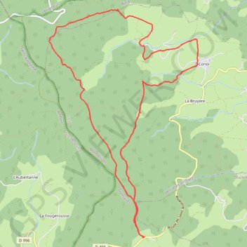 Itinéraire Col de l'Homme mort les grands bois, distance, dénivelé, altitude, carte, profil, trace GPS