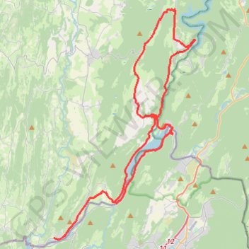 Itinéraire Barrages et lac de Coiselet - Thoirette, distance, dénivelé, altitude, carte, profil, trace GPS