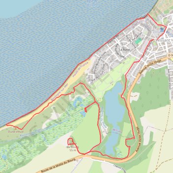 Itinéraire Le Site des 2 Caps - Le Sentier du Phartz et de la Dune d'Aval, distance, dénivelé, altitude, carte, profil, trace GPS