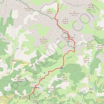 Itinéraire Raid-4J 2° Jour - Valberg, distance, dénivelé, altitude, carte, profil, trace GPS