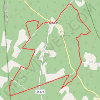 Itinéraire En forêt autour de Maillas, distance, dénivelé, altitude, carte, profil, trace GPS
