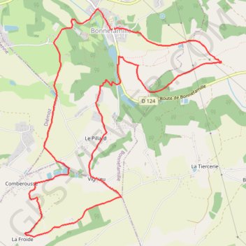 Itinéraire Bonne Famille (38), distance, dénivelé, altitude, carte, profil, trace GPS