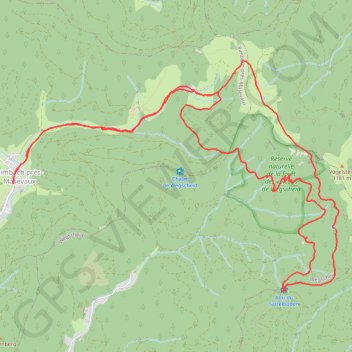 Itinéraire Rimbach, distance, dénivelé, altitude, carte, profil, trace GPS