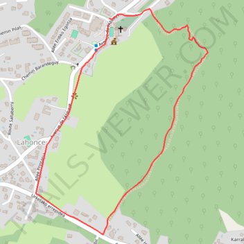 Itinéraire Le circuit de Lahonce, distance, dénivelé, altitude, carte, profil, trace GPS
