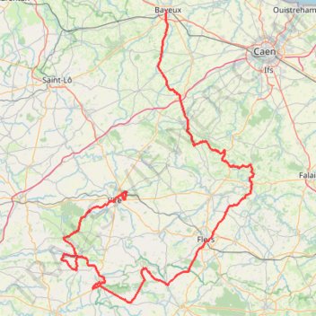Itinéraire 1 - 6è étape du Tour 2025 BAYEUX - VIRE 205km, distance, dénivelé, altitude, carte, profil, trace GPS
