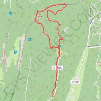 Itinéraire Autrans, distance, dénivelé, altitude, carte, profil, trace GPS