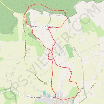 Itinéraire Circuit de Routot, distance, dénivelé, altitude, carte, profil, trace GPS