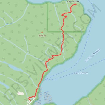 Itinéraire Parc national du Fjord du Saguenay - Sentier de la statue, distance, dénivelé, altitude, carte, profil, trace GPS