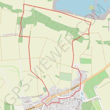 Itinéraire Autour du Grand Leu, distance, dénivelé, altitude, carte, profil, trace GPS