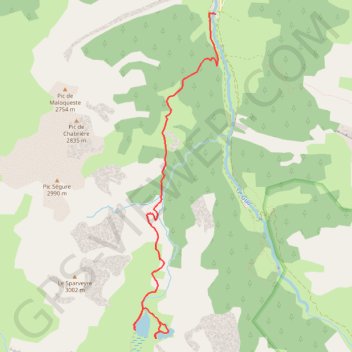 Itinéraire Lac Egorgéou, distance, dénivelé, altitude, carte, profil, trace GPS