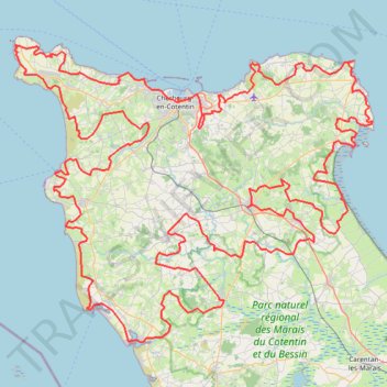 Itinéraire Tour du Cotentin Gravel - Tracé intégral, distance, dénivelé, altitude, carte, profil, trace GPS