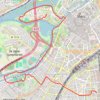 Itinéraire Metz, de l'Ile-du-Saulcy au Sablon, distance, dénivelé, altitude, carte, profil, trace GPS