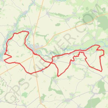 Itinéraire Autour de Guise, distance, dénivelé, altitude, carte, profil, trace GPS
