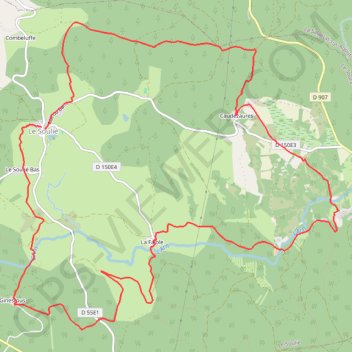 Itinéraire Les Planques PR8, distance, dénivelé, altitude, carte, profil, trace GPS