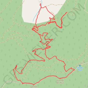 Itinéraire Raquettes Venterol montagne des Pluis, distance, dénivelé, altitude, carte, profil, trace GPS