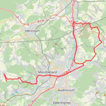Itinéraire Boucle des trois voies vertes depuis Sainte Marie, distance, dénivelé, altitude, carte, profil, trace GPS